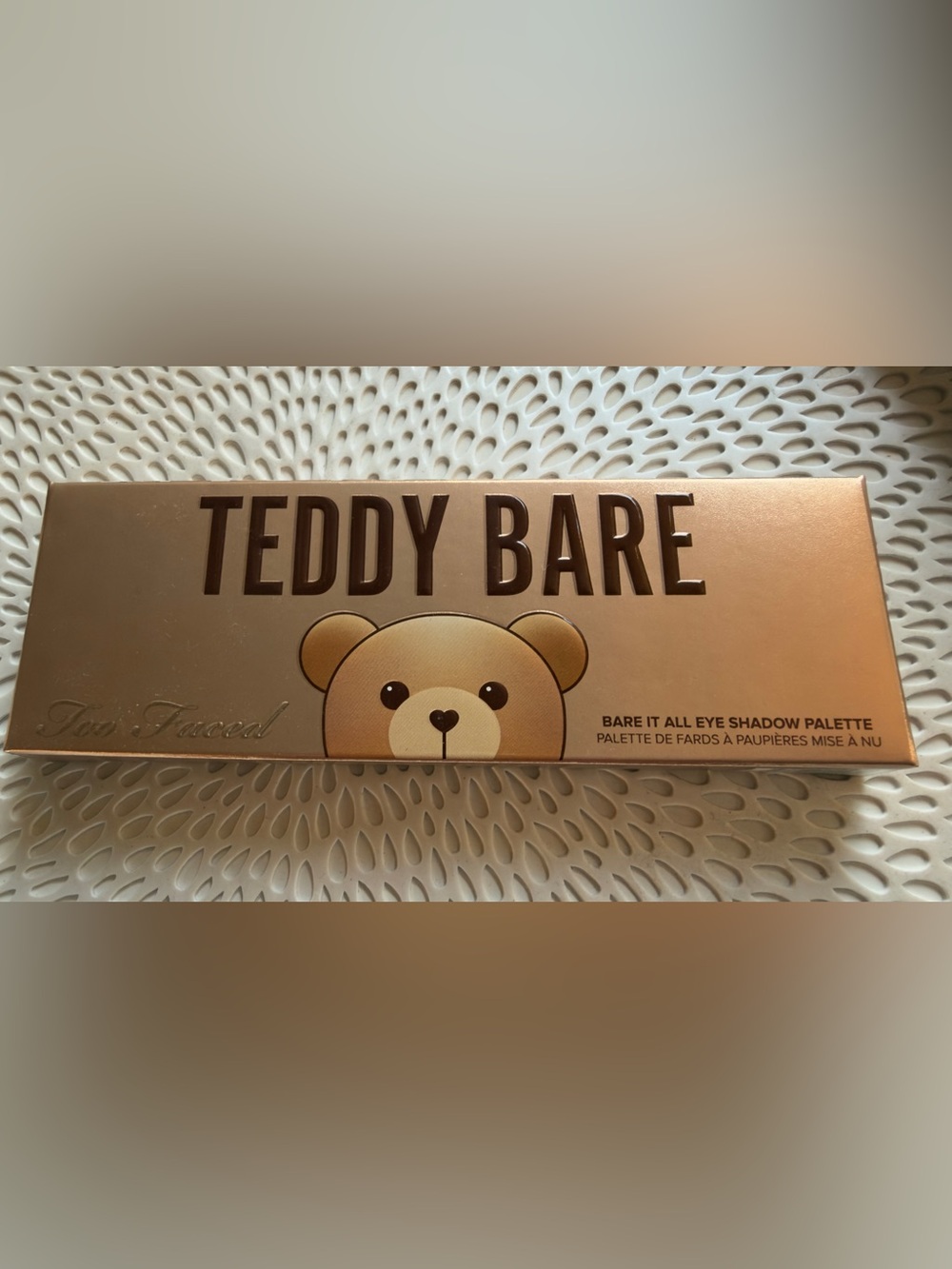 Too Faced Teddy Bare It All Eye Shadow Palette Brown & Pink NWT